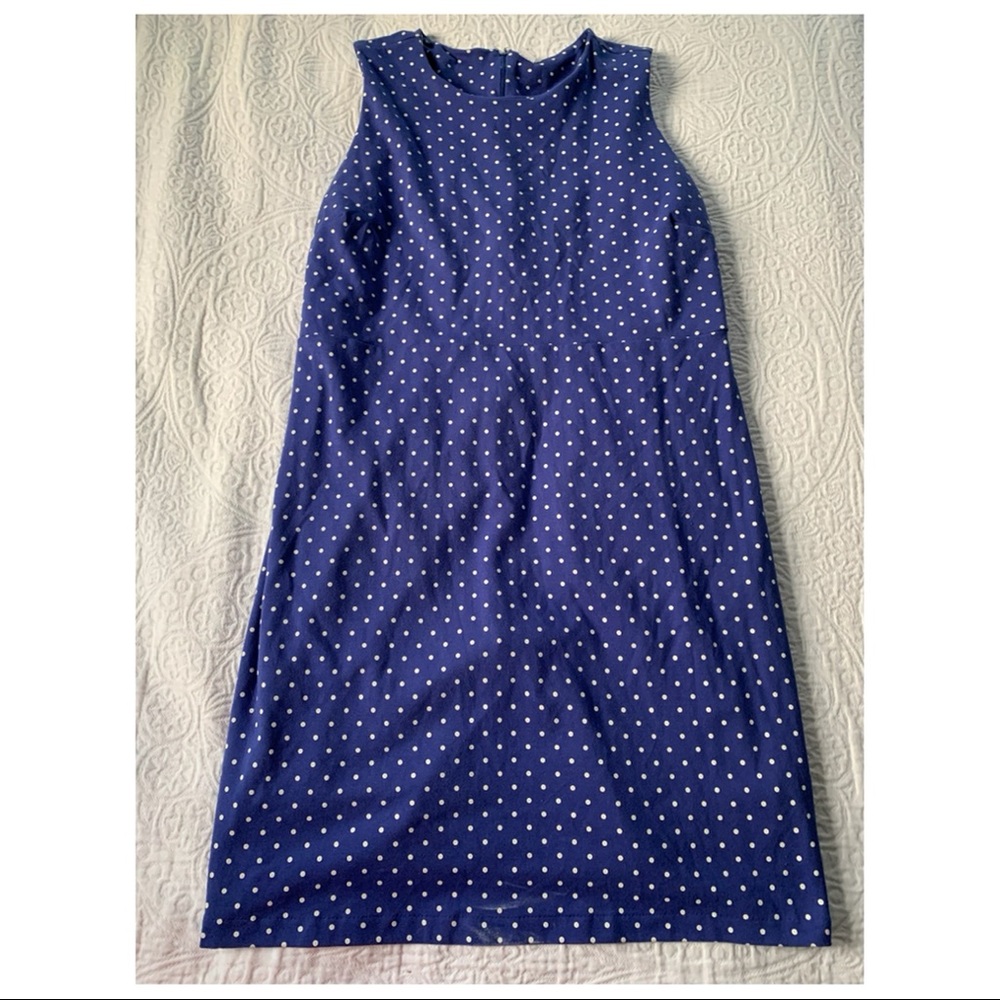 Blue Dress w White Polka Dots | Women’s Size 1x